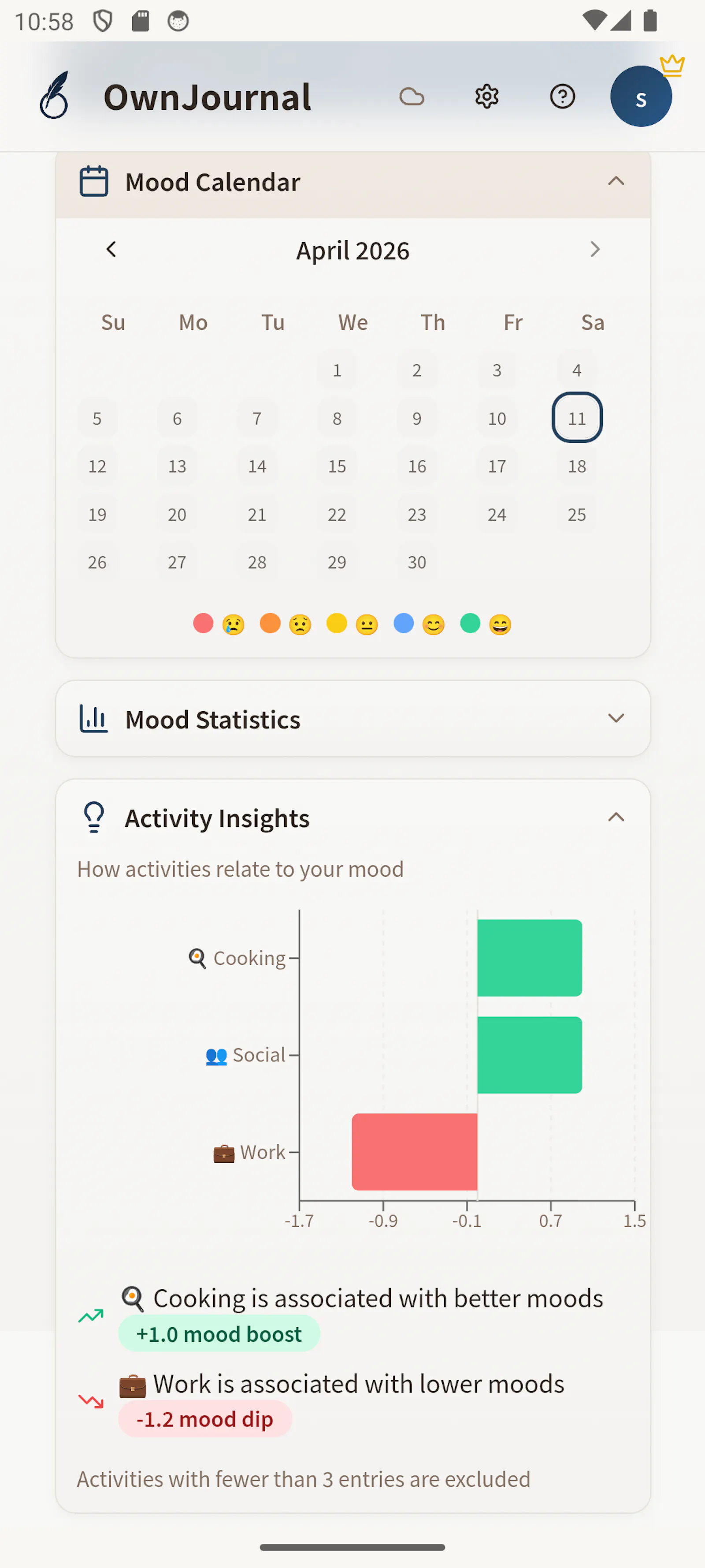 OwnJournal screenshot 8