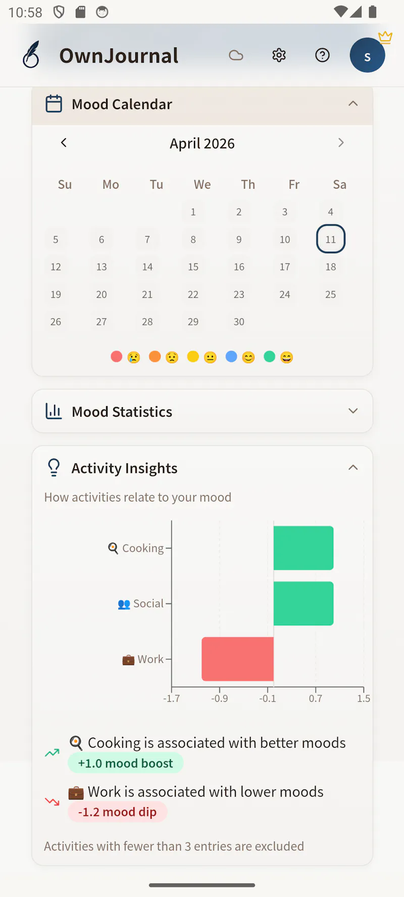 OwnJournal screenshot 8