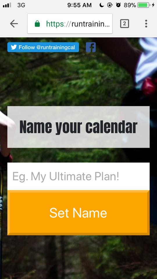 Run Training Calendar gallery image