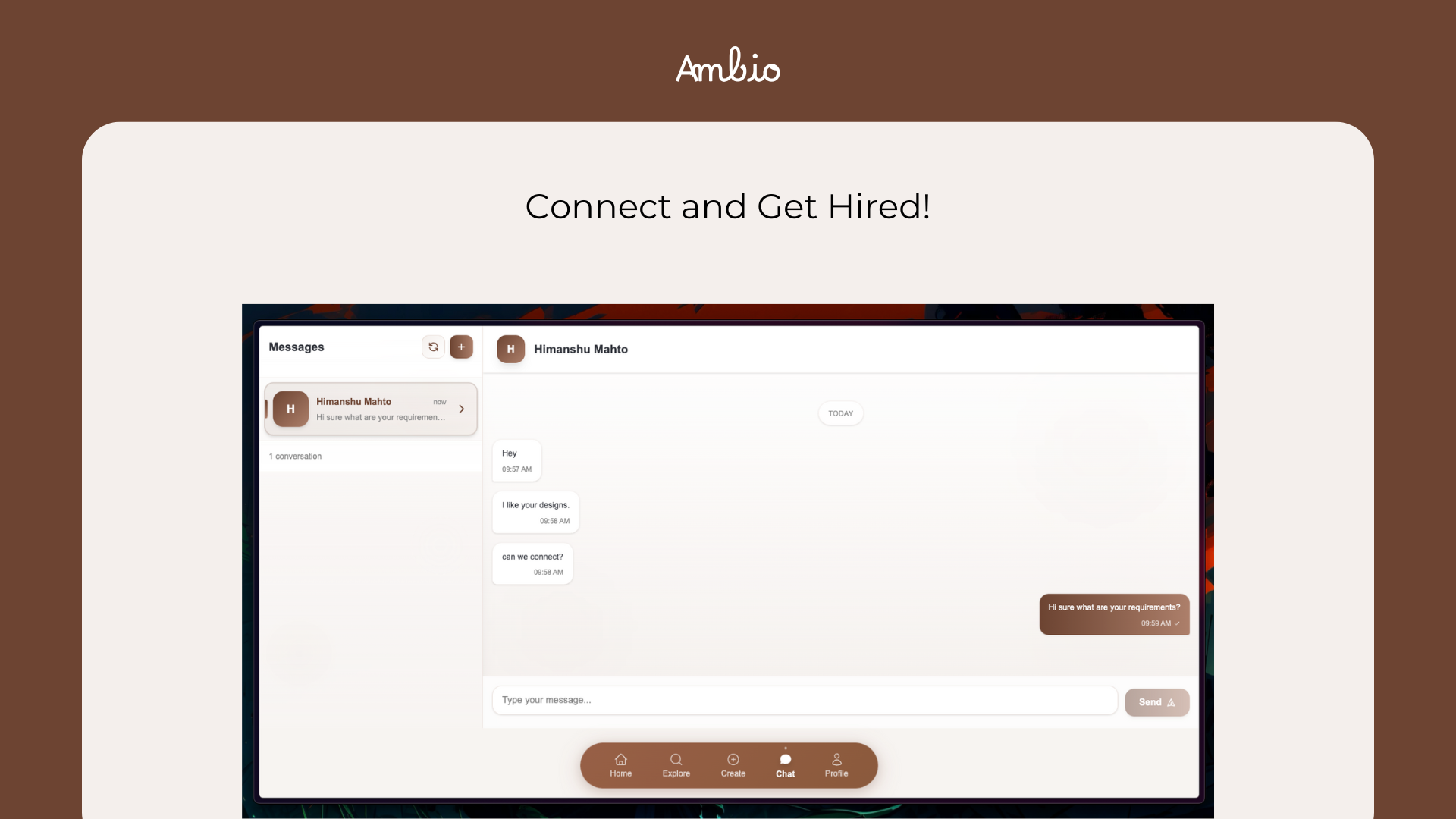 AMBIO: इंटीरियर डिज़ाइन डिस्कवरी - इंटीरियर डिजाइनरों को दिखाने, कनेक्ट करने और बढ़ने के लिए डिज़ाइन किया गया। मीडिया 6