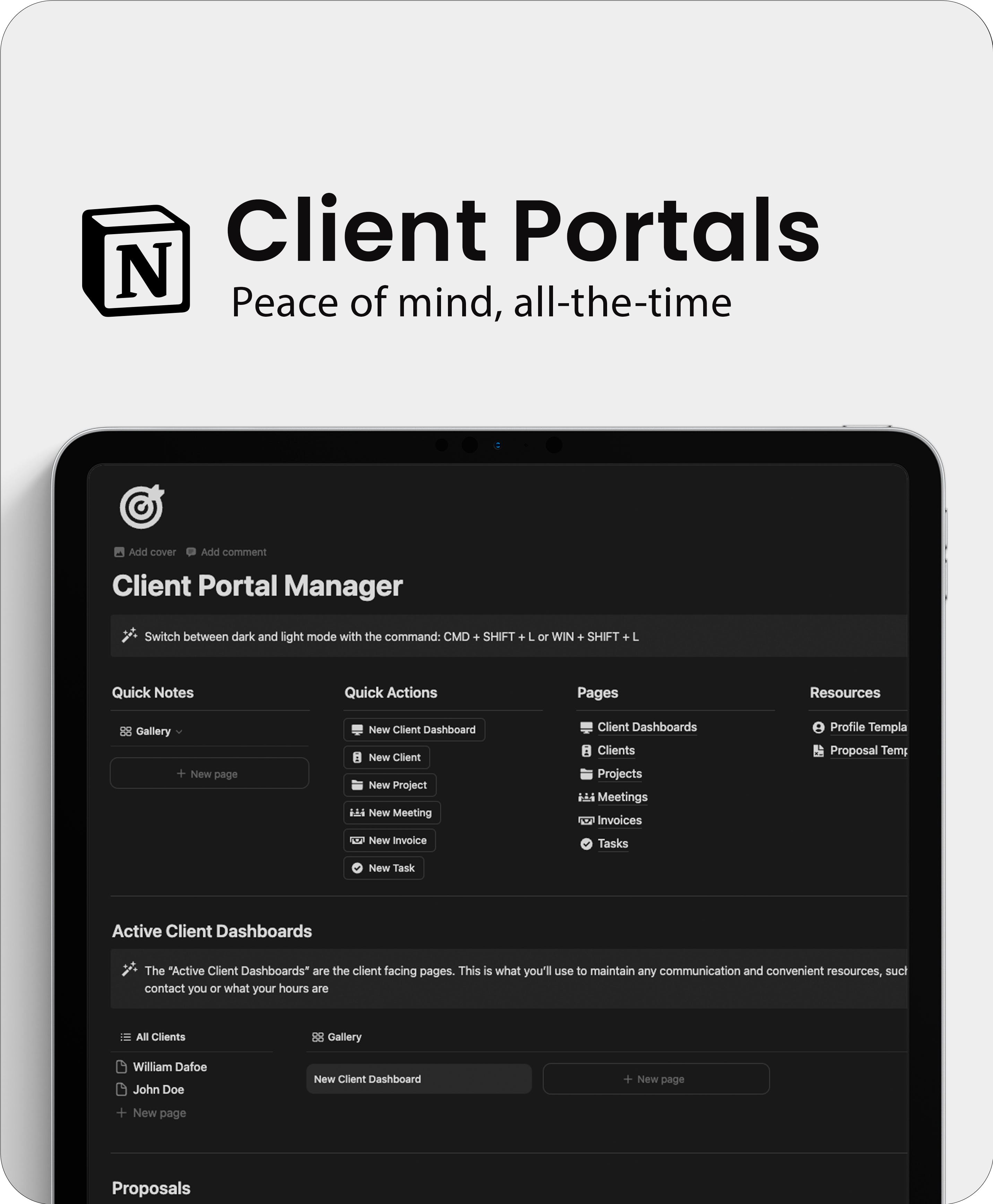 Notion Client Portal Manager media 1