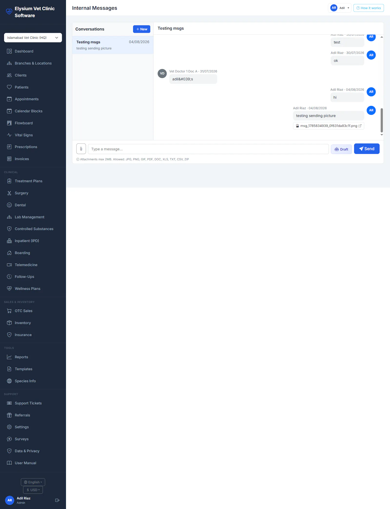 Elysium Vet Clinic Software screenshot 5