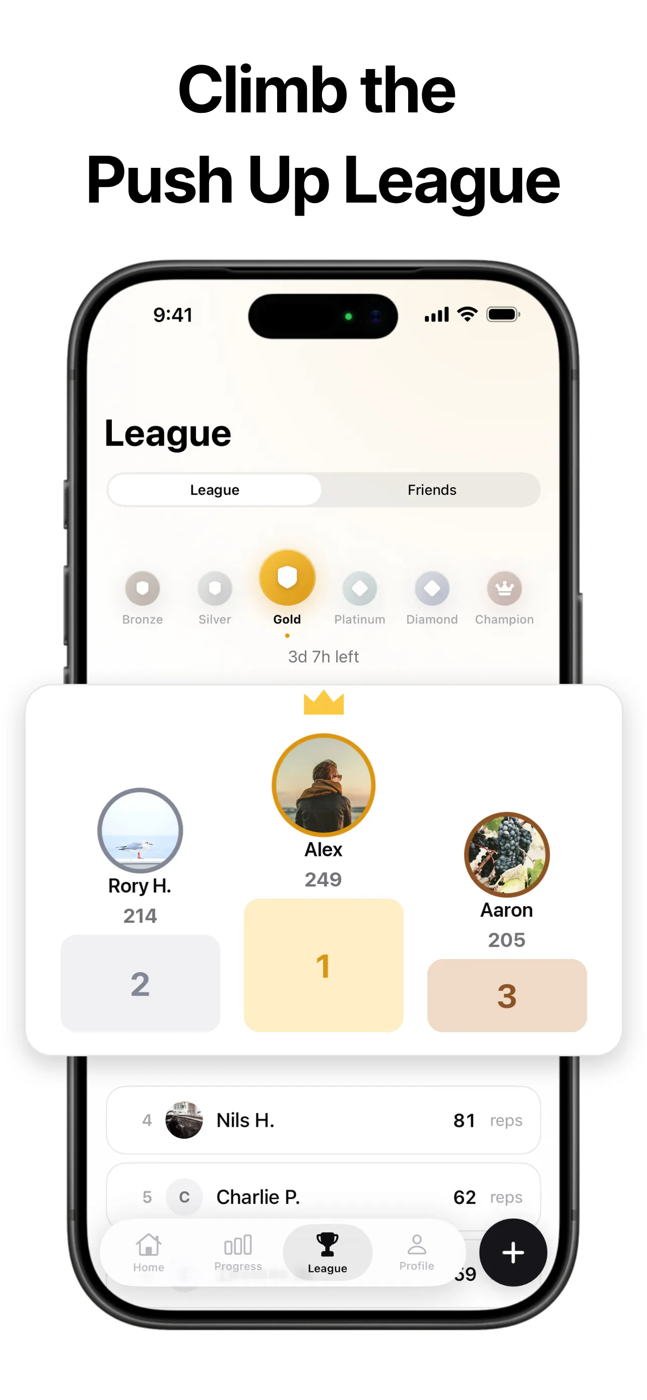 PushRank: Push Up Counter Game screenshot
