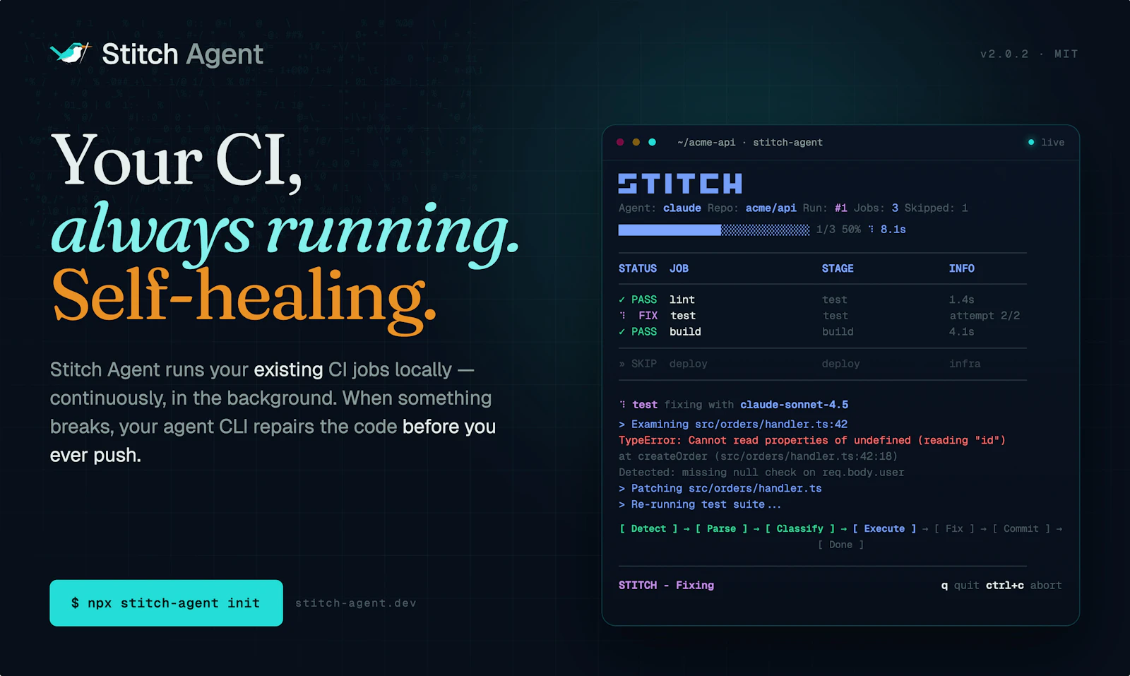 Stitch Agent screenshot 1