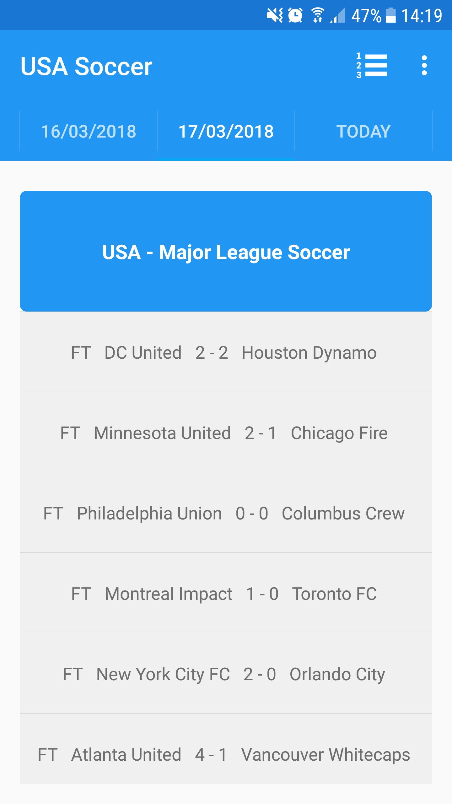 MLS Scores & Results gallery image