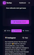 Vortex AI — Content for 5 platforms gallery image