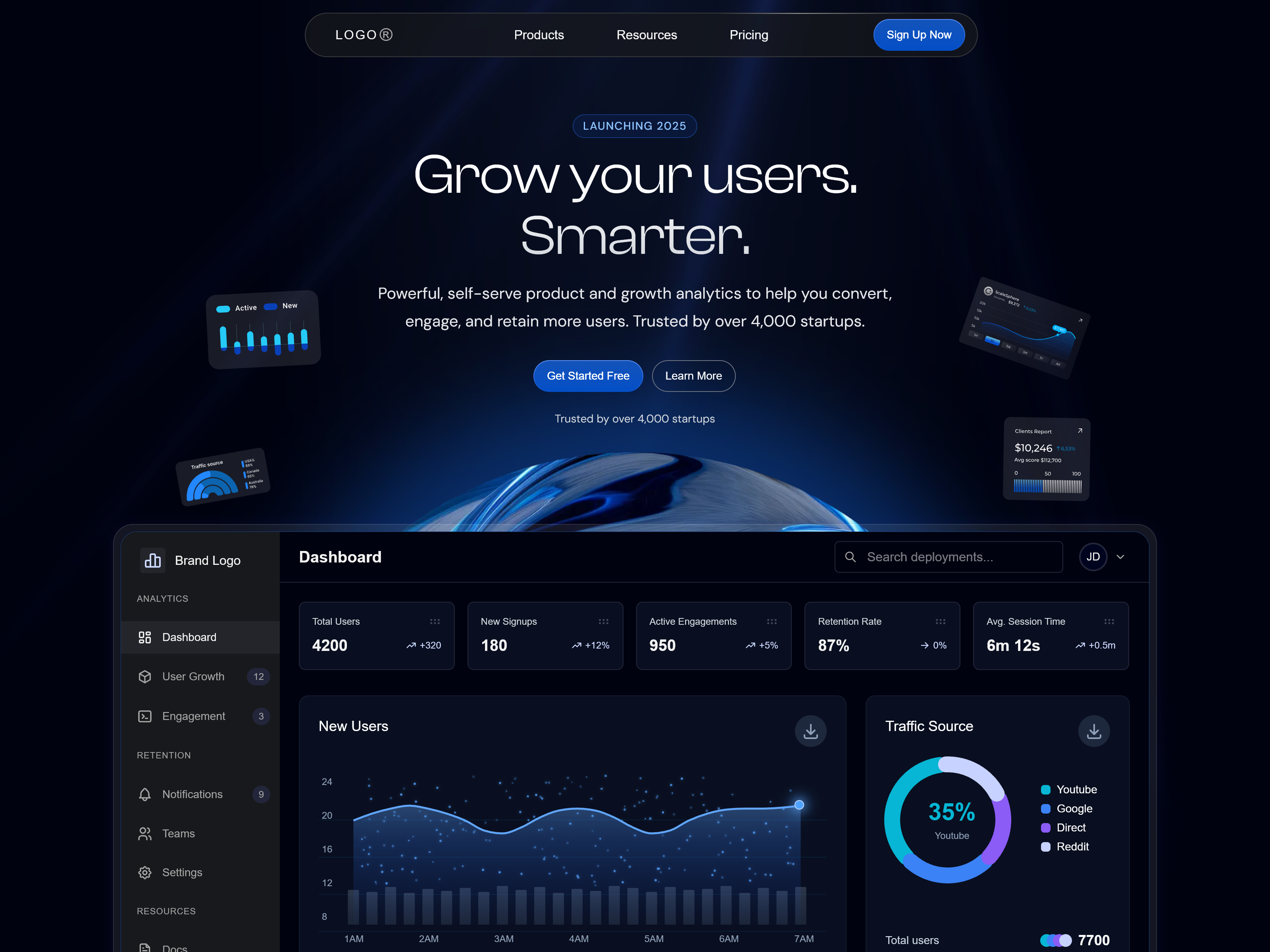 Next.js Landing Page... logo
