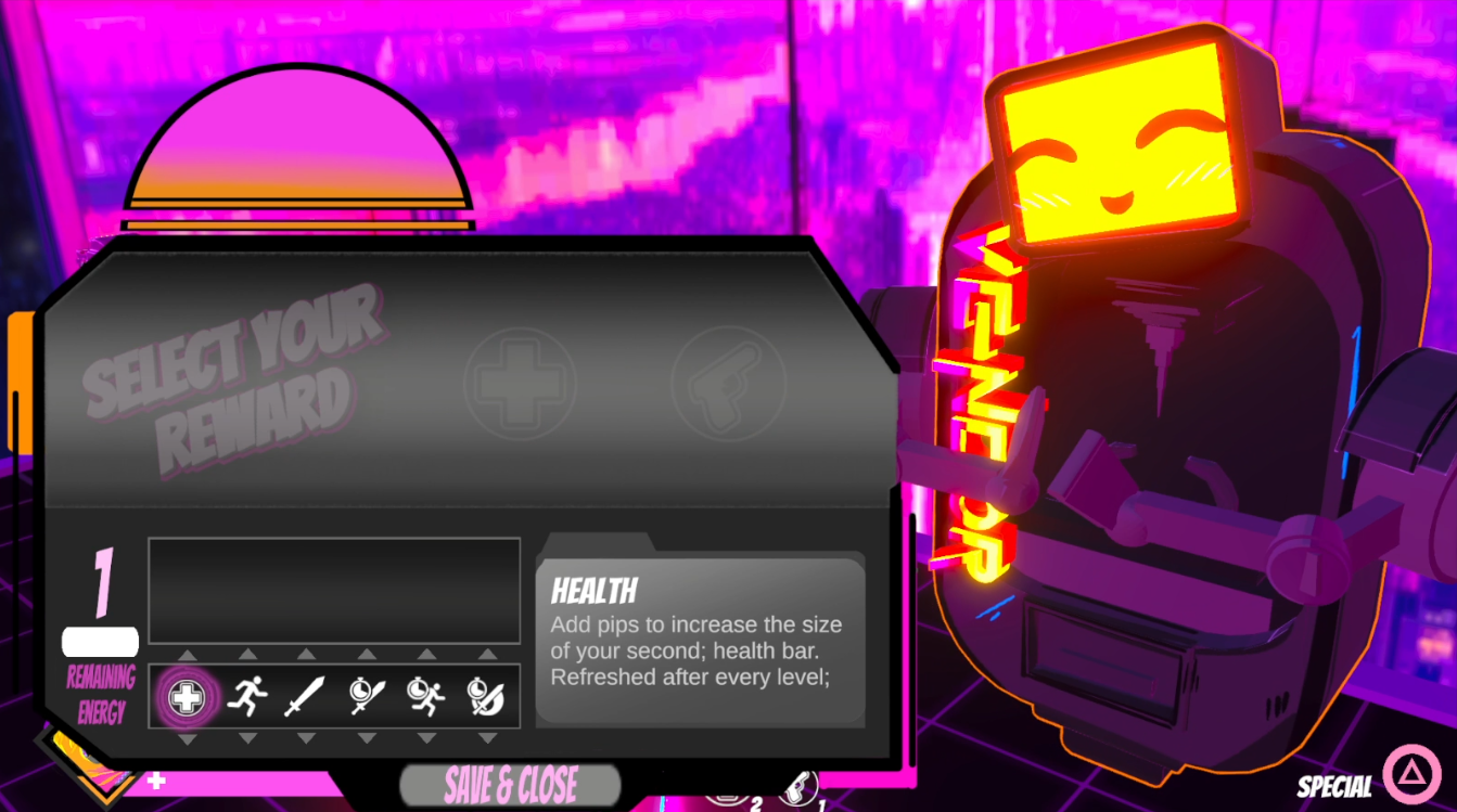 Neonüberlauf - Schneller Hack'n'Slash-Spiel inspiriert von Synthwave! Medien 5