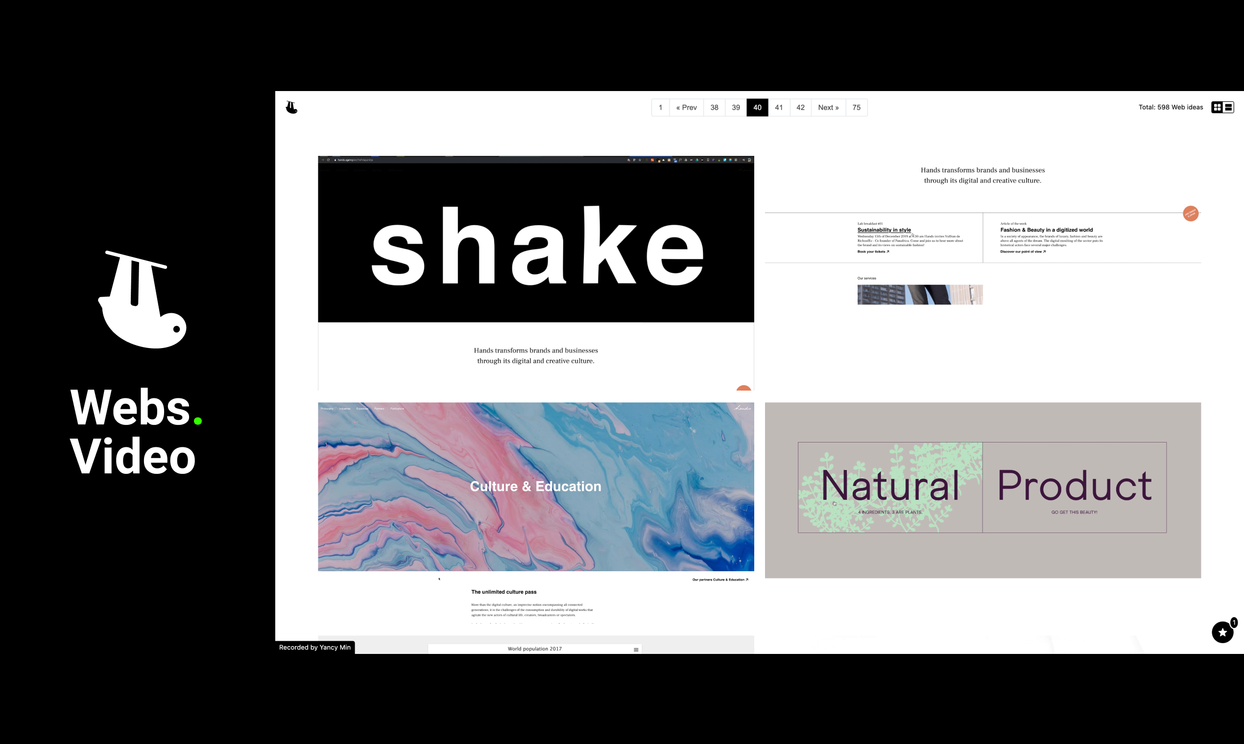 Webs.Video gallery image