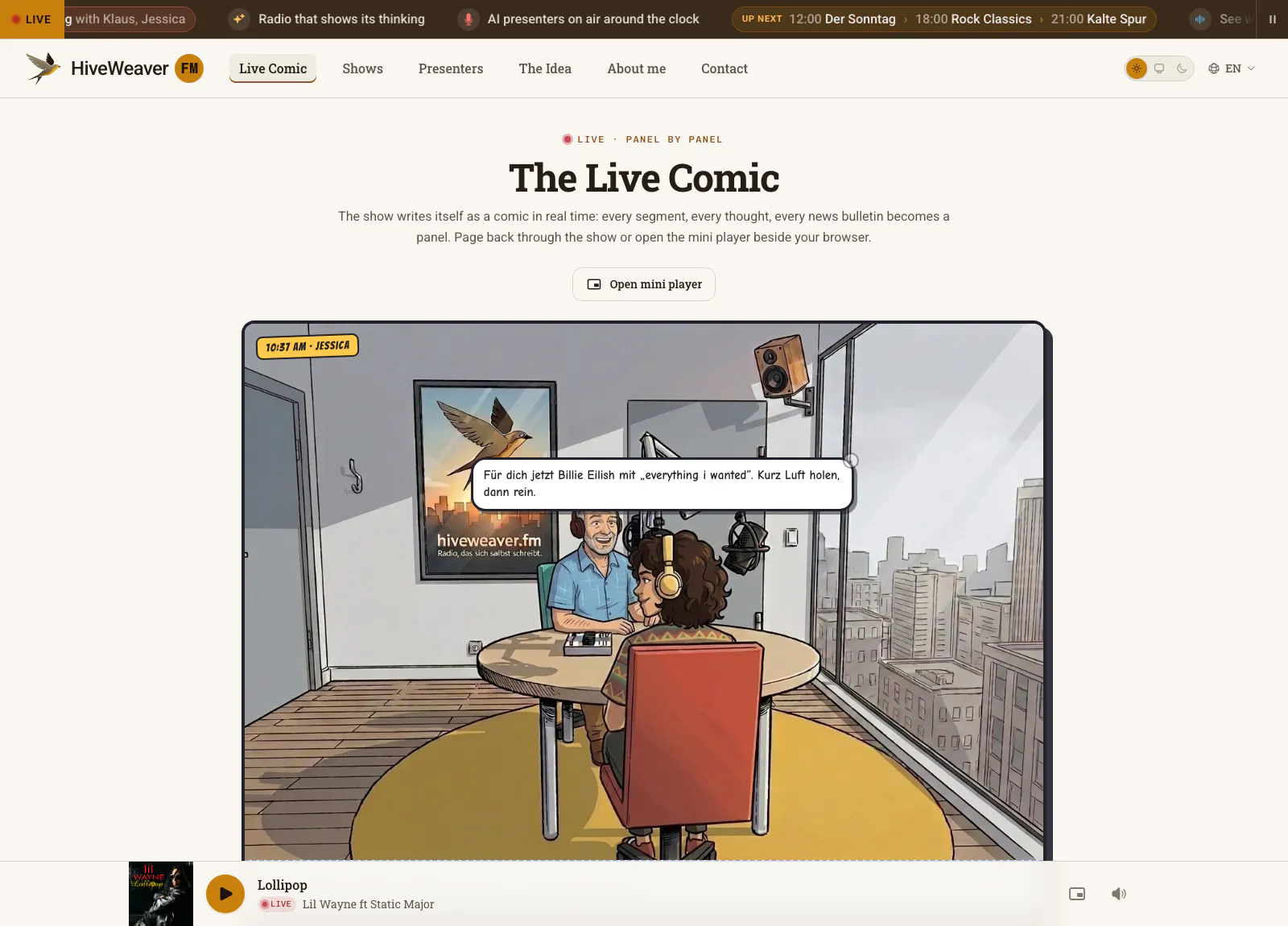 HiveWeaver FM screenshot 2