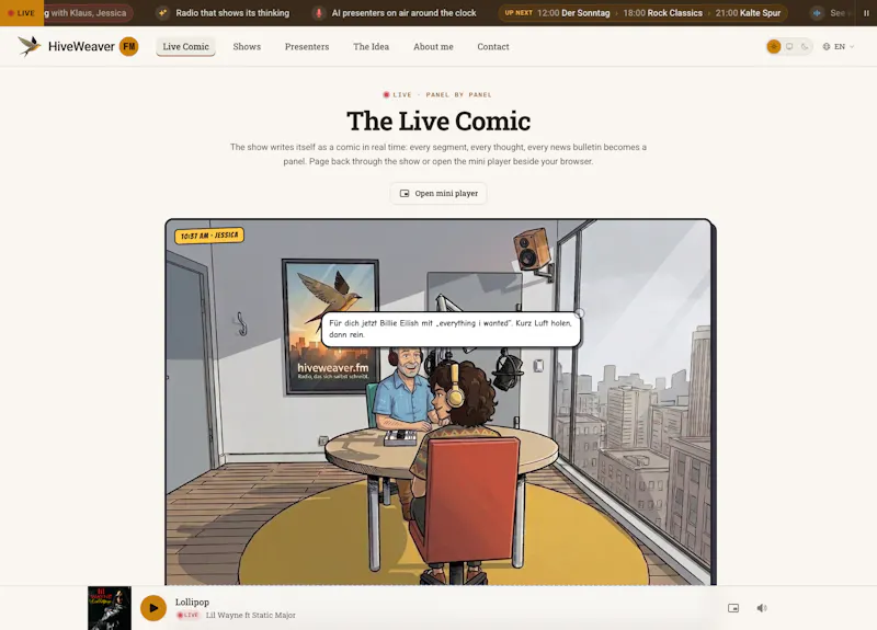 HiveWeaver FM screenshot 2