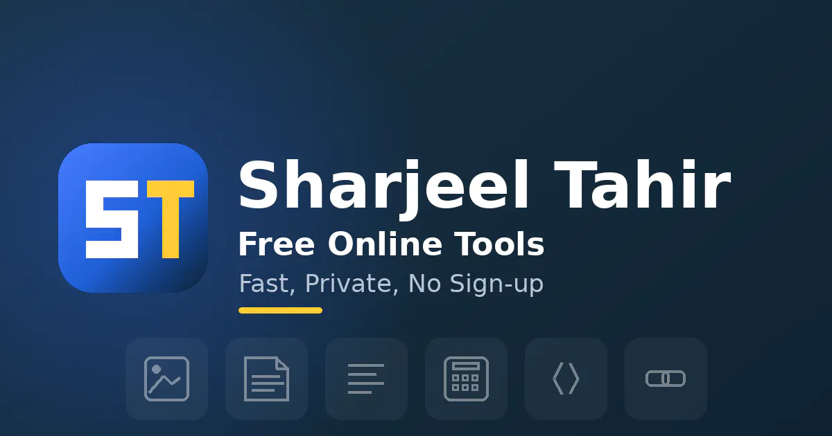 Sharjeel Tahir – Free Online Tools gallery image