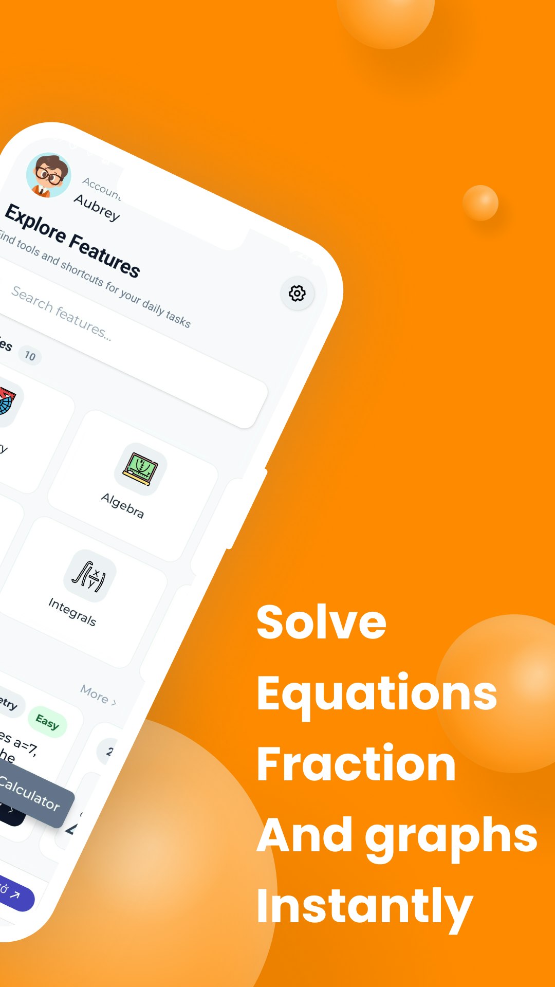 Maths Calc - Learn & Solve - Screenshot 2 showing product features and functionality