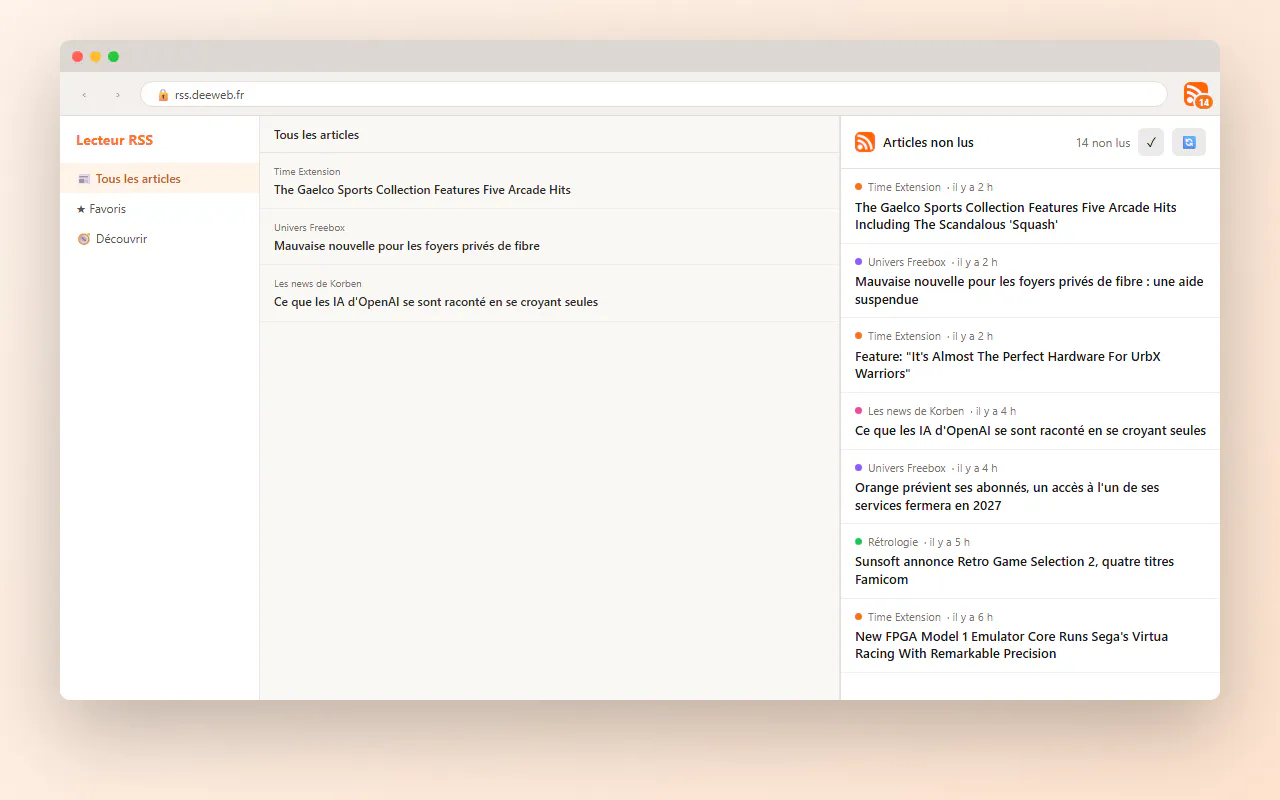 RSS Reader by deeweb gallery image