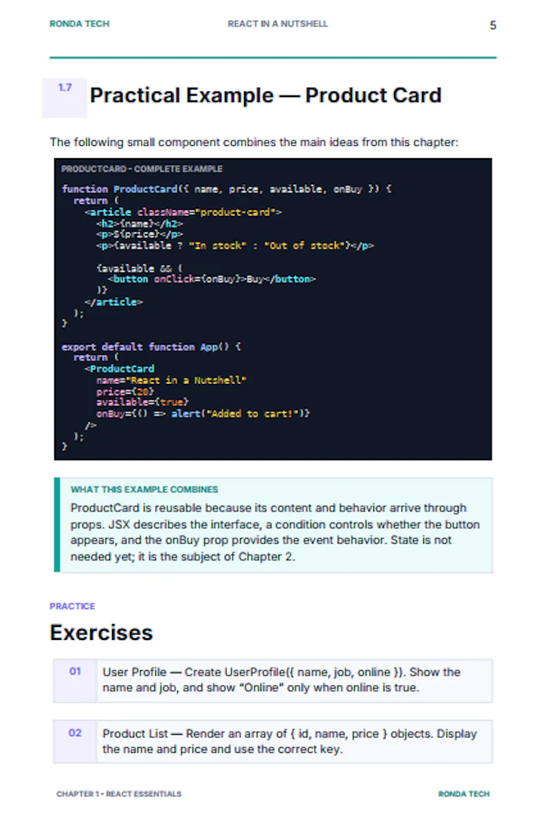 React in a Nutshell screenshot 2