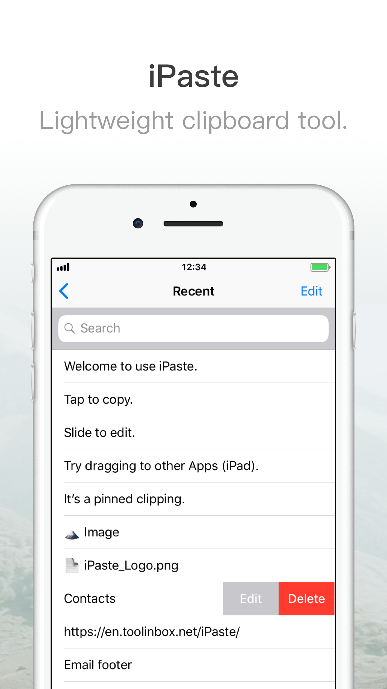 iPaste gallery image