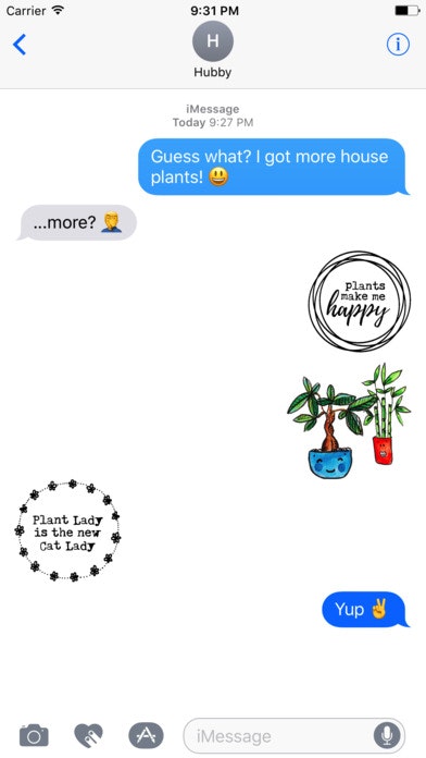 Plant Buddies iMessage Stickers gallery image