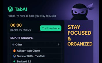 TabAI - Tame Tabs. Stay Focused. gallery image