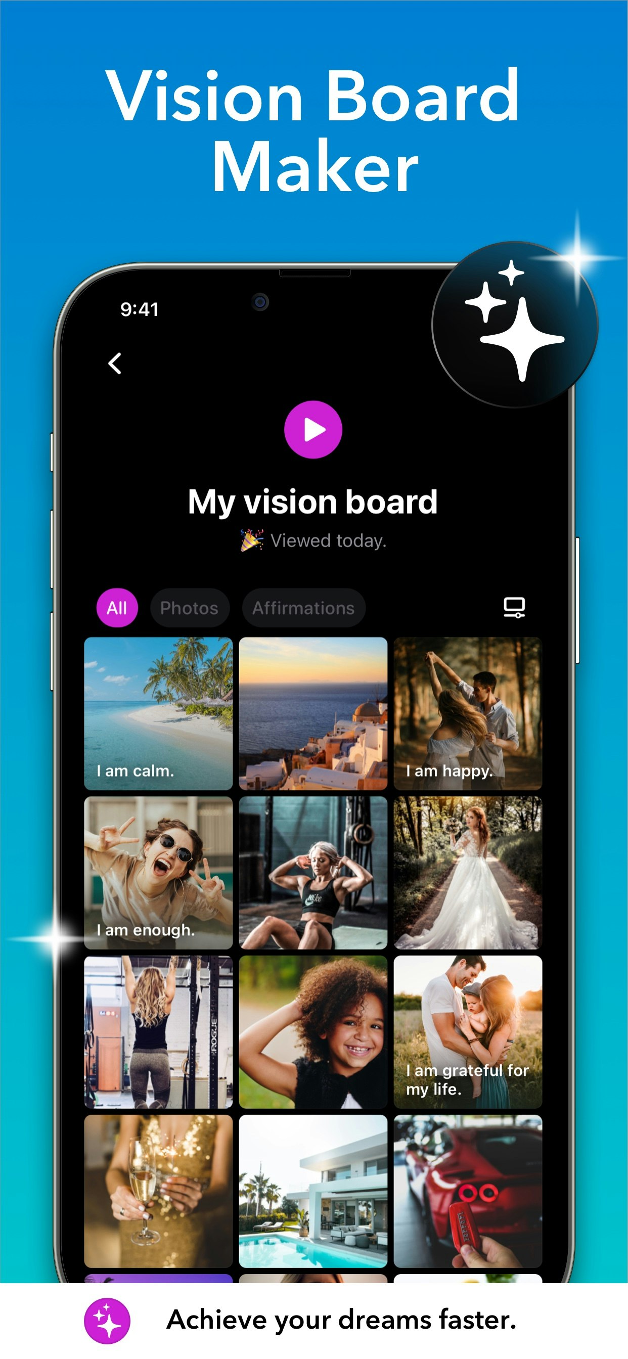Mídia 1 de App Vision Board