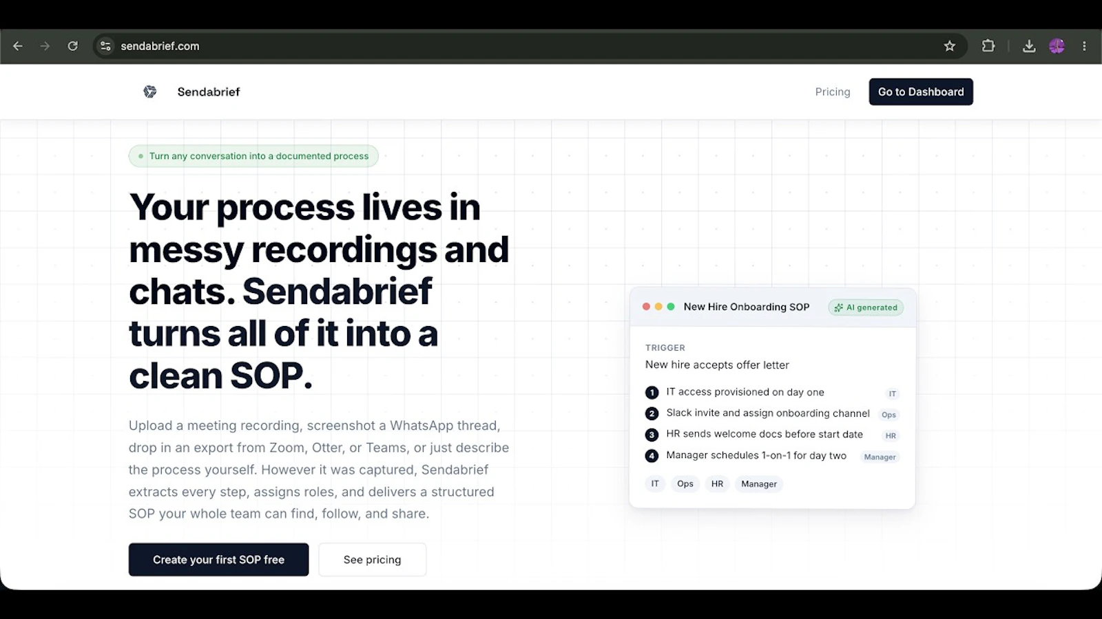 Sendabrief screenshot 1 (video preview)
