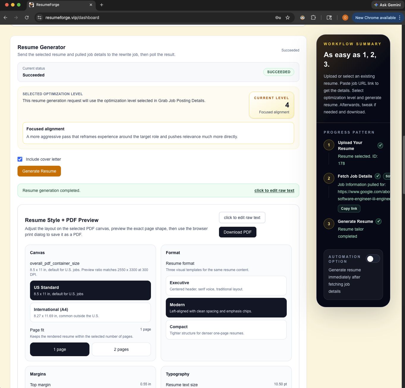 ResumeForge gallery image