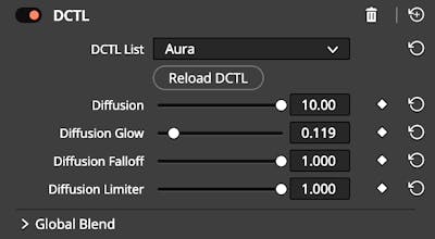 Aura - Diffusion Filter DCTL for Resolve gallery image