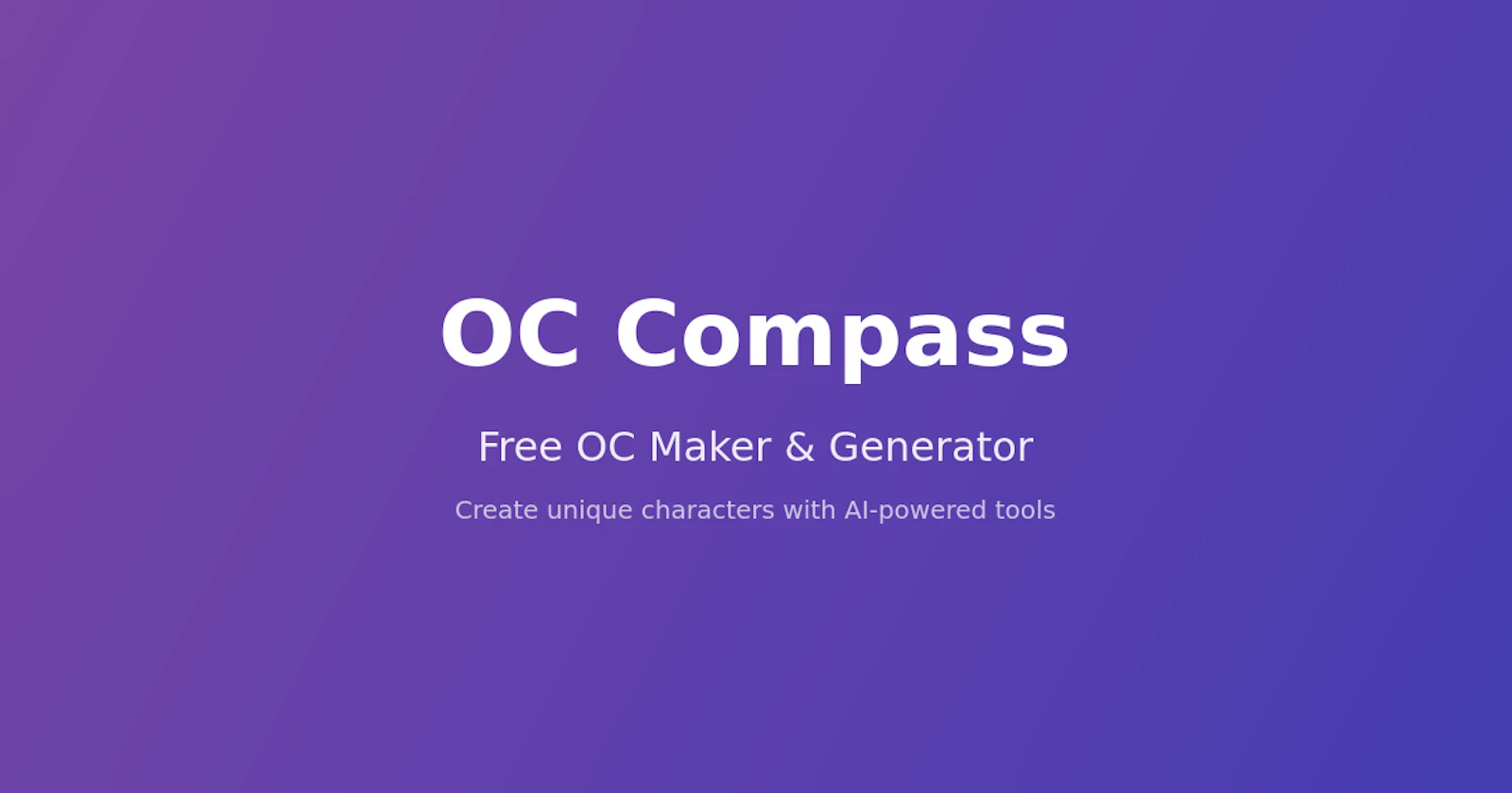 OC Compass — AI Character Generator screenshot 1
