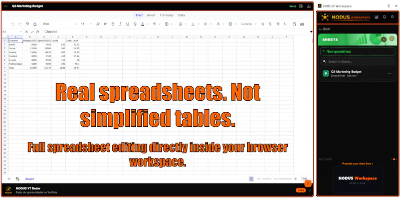 NODUS Workspace screenshot 4