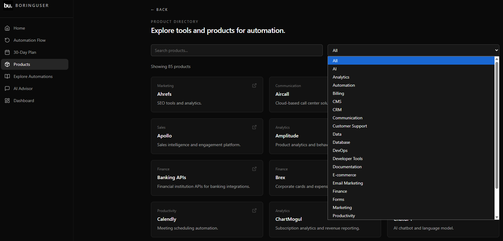 BoringUser Tools - Screenshot 2 preview