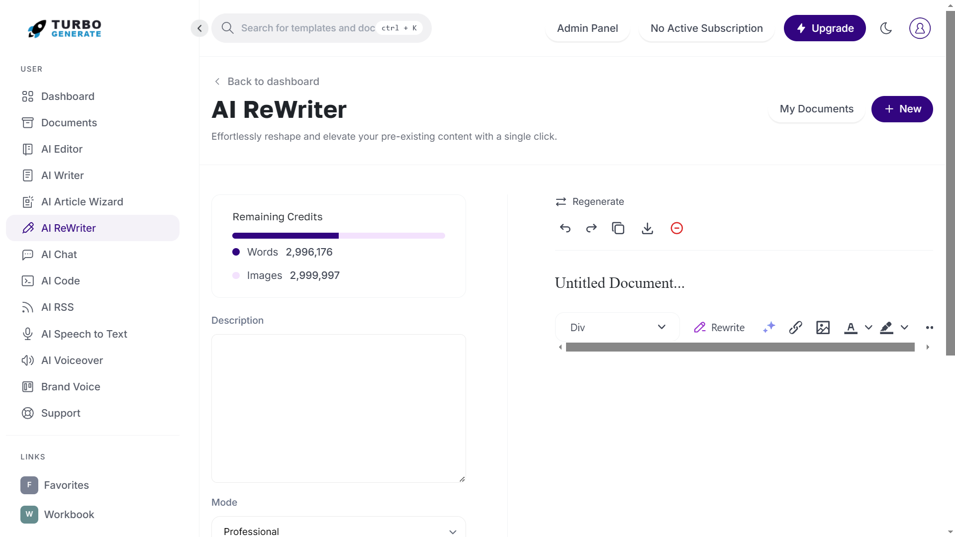Turbo Genera - Generare testo, audio e immagini in 1 clic con AI media 5