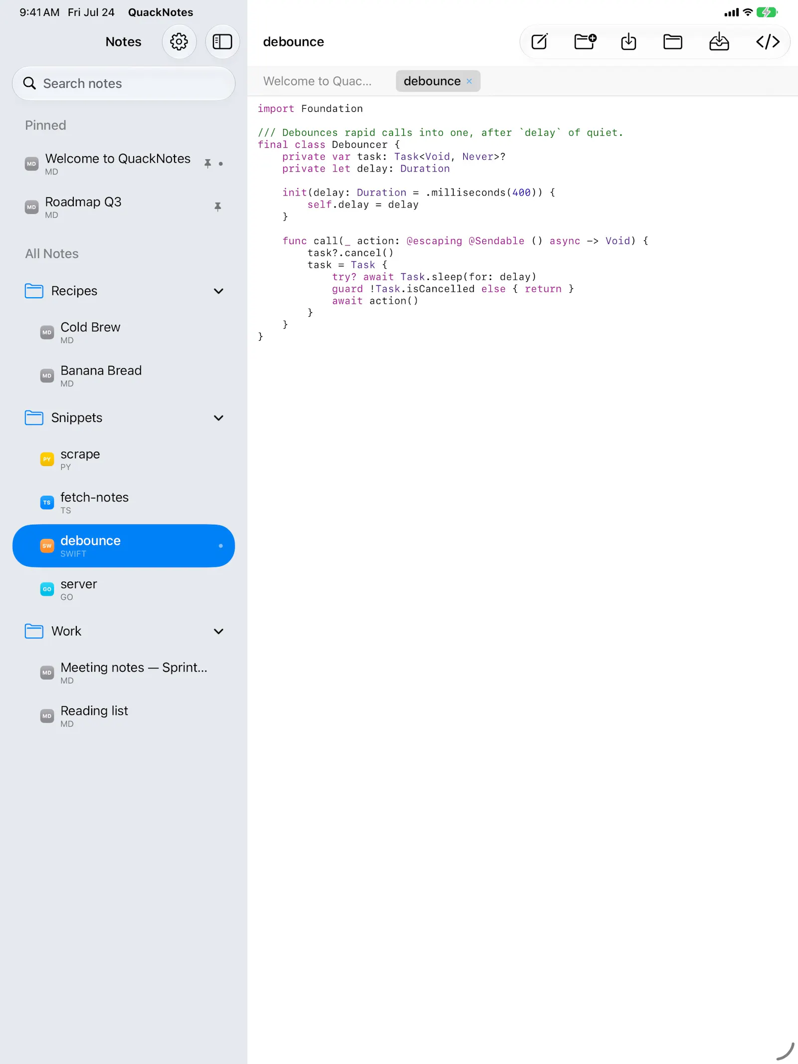 QuackNotes screenshot 11