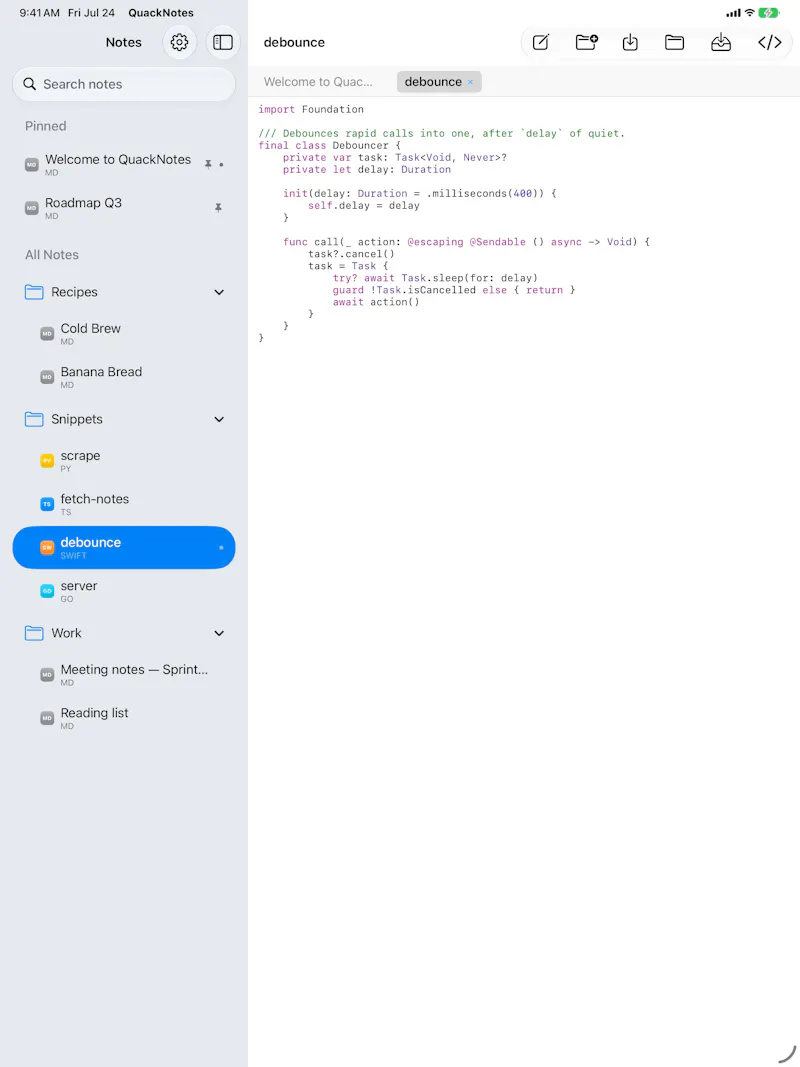 QuackNotes screenshot 11