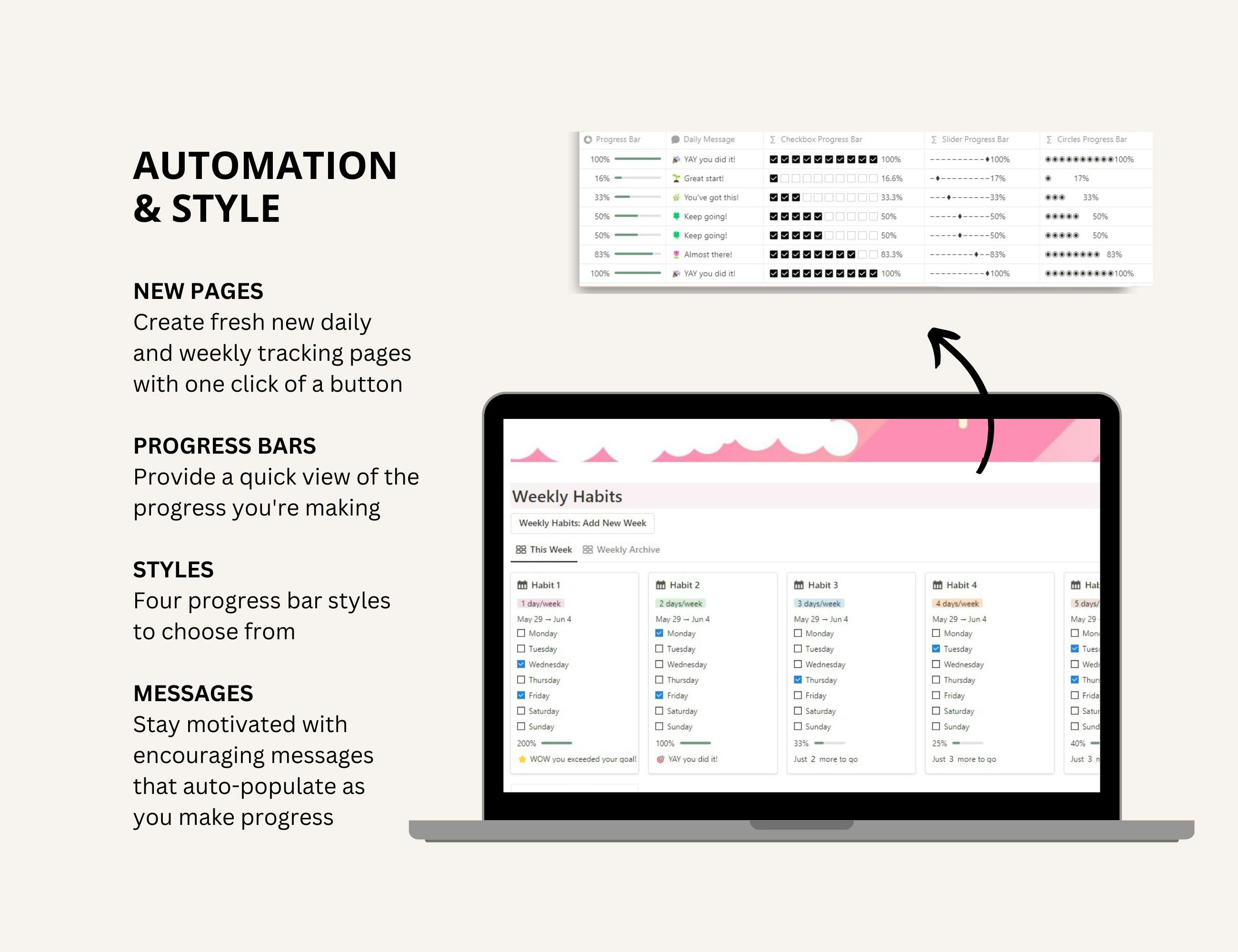 Habit Tracker Notion Template gallery image