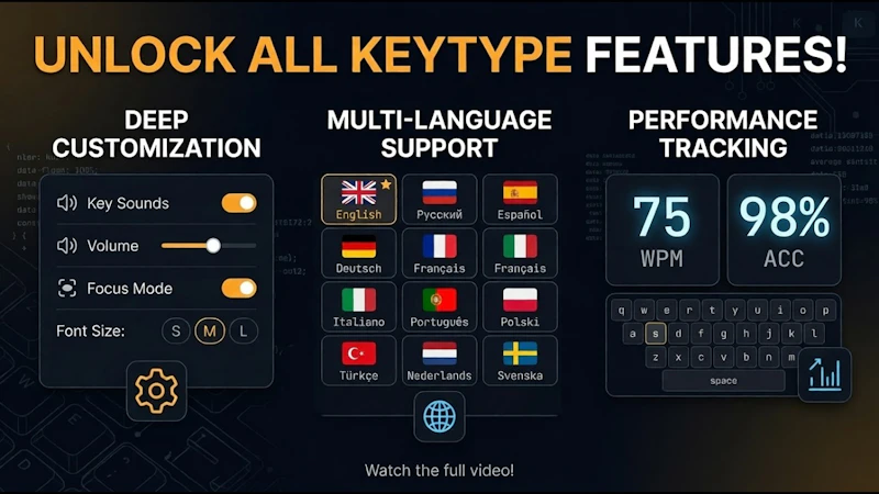 KeyType screenshot 1 (video preview)