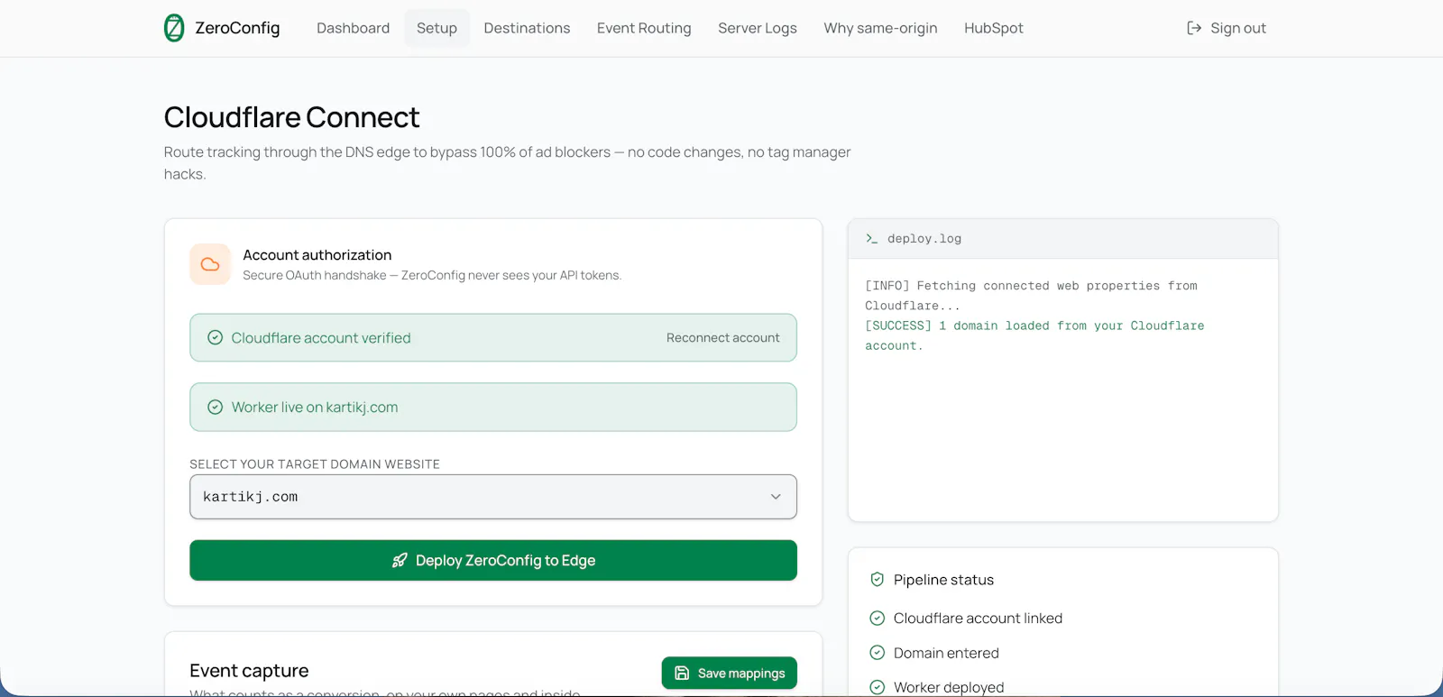 ZeroConfig screenshot 2