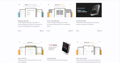 Notion Templates gallery image