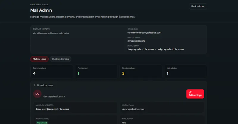 Salestrics AI-Native Email Beta screenshot 11