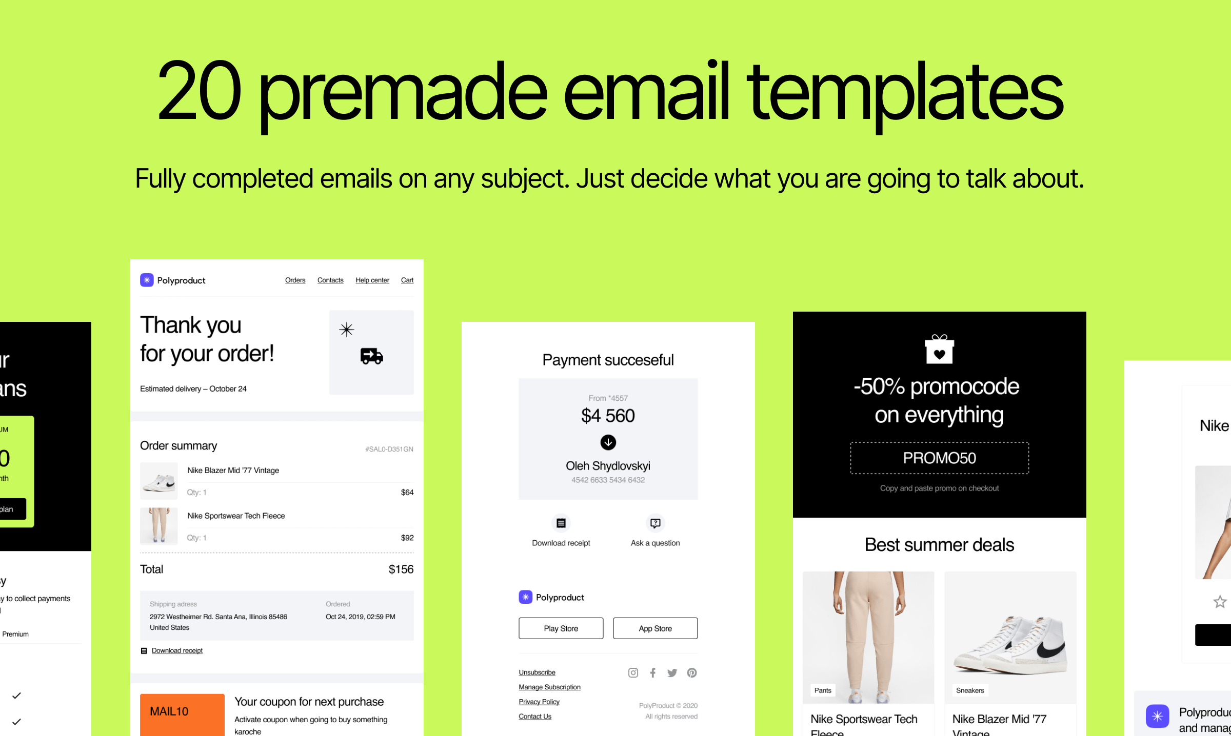 Polybox Email Templates gallery image