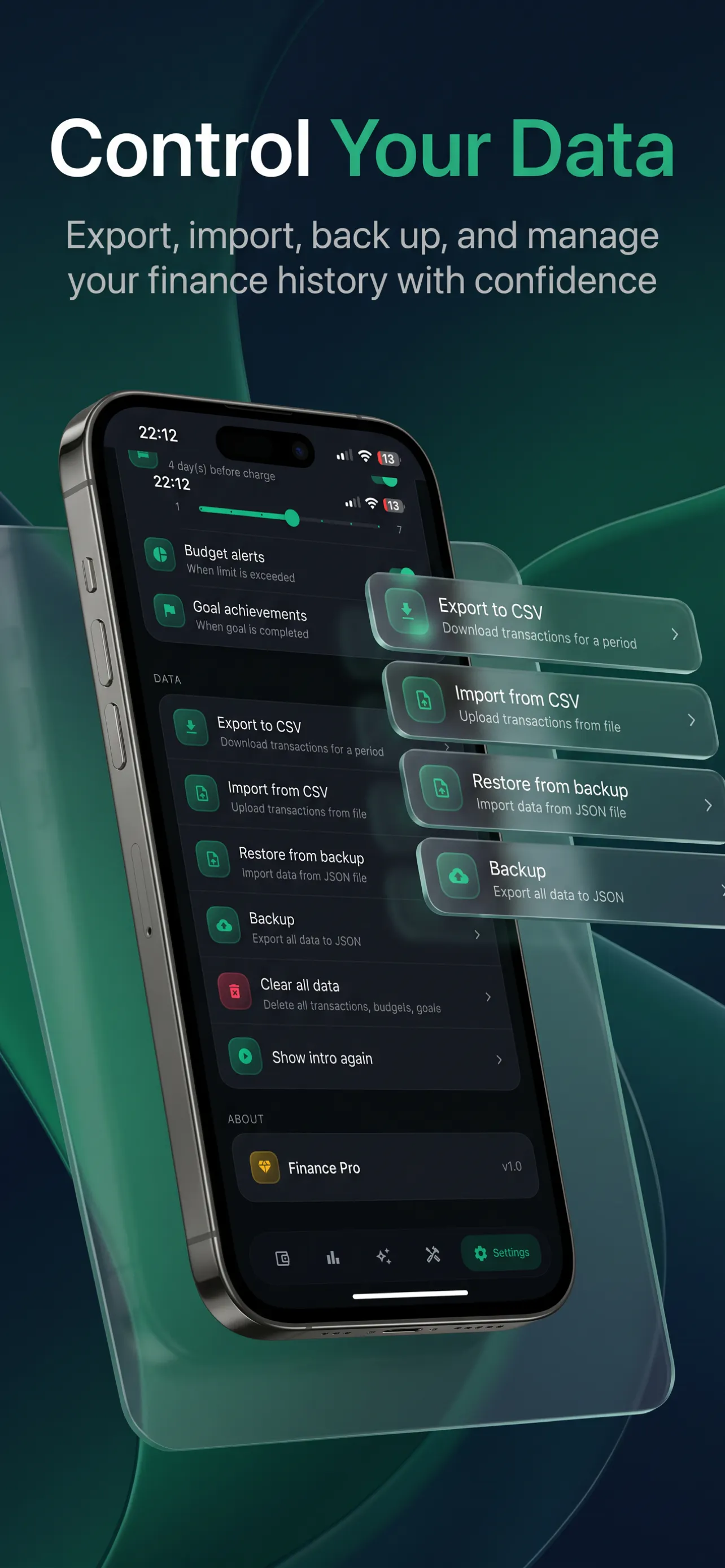 Finance App: AI Tracker gallery image