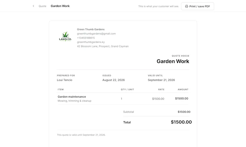 QuoteGlide screenshot 4