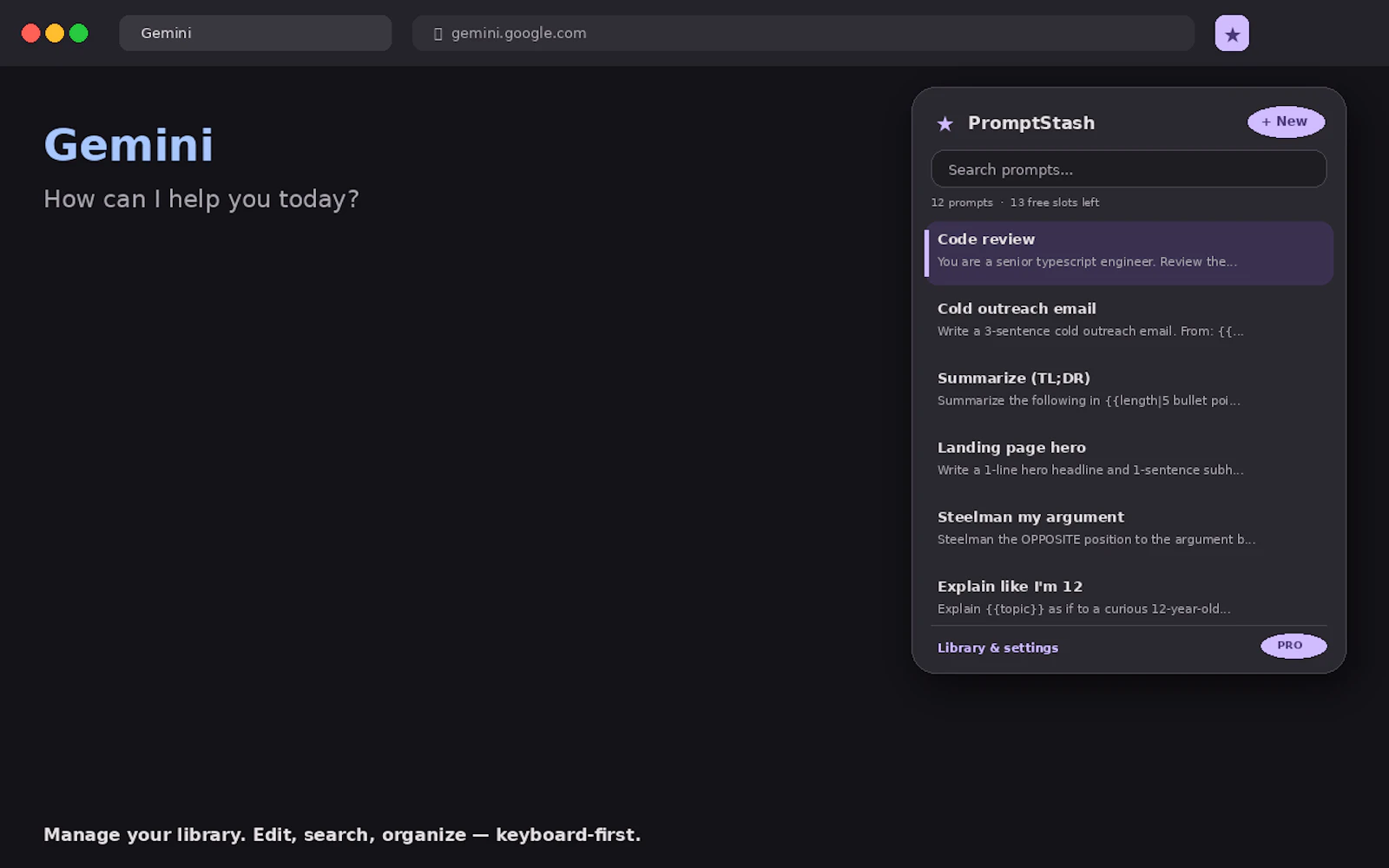 PromptStash screenshot 4