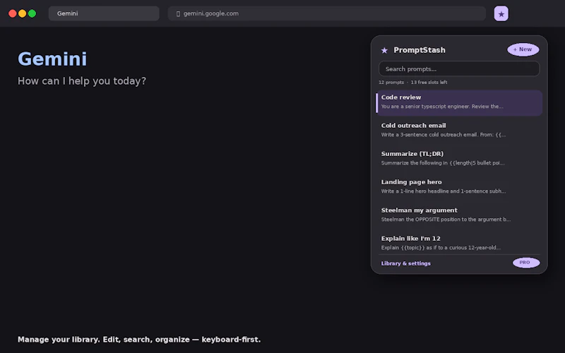 PromptStash screenshot 4