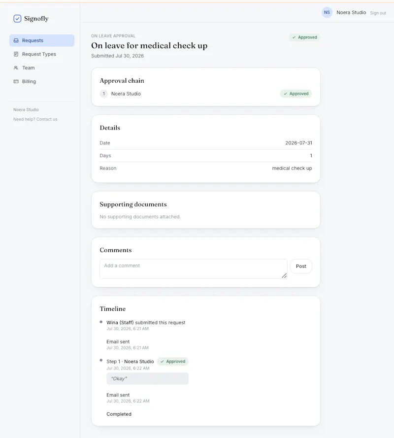 Signofly screenshot 1