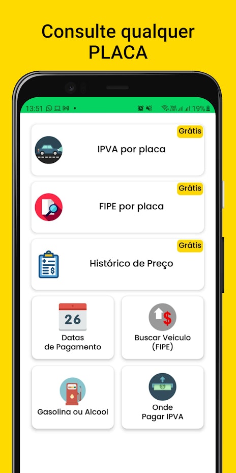 IPVA - Tabela Fipe pela placa  App Price Intelligence by Qonversion