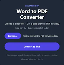 Verbatim PDF gallery image