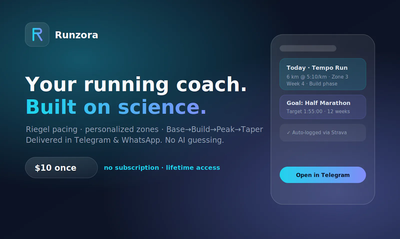 Runzora — Your Race, Engineered screenshot 3