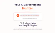 Hunter, your AI career agent