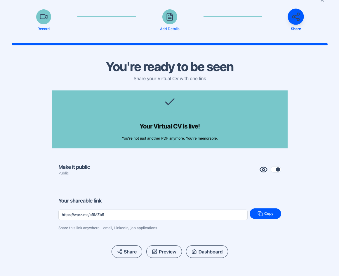 Wipperoz Virtual CV gallery image