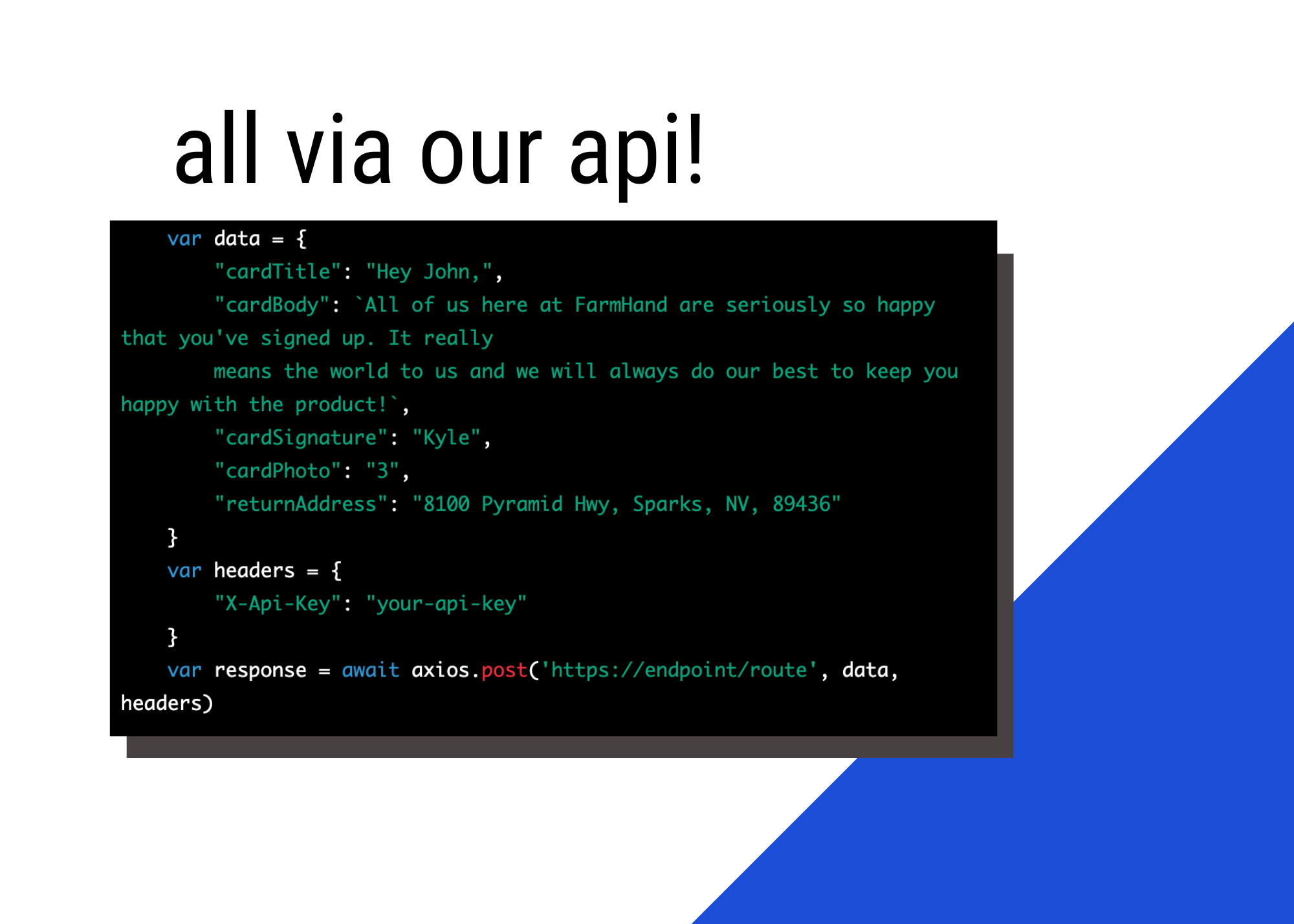 Danke - Direktwerbung per Pay-as-you-go-API Medien 4