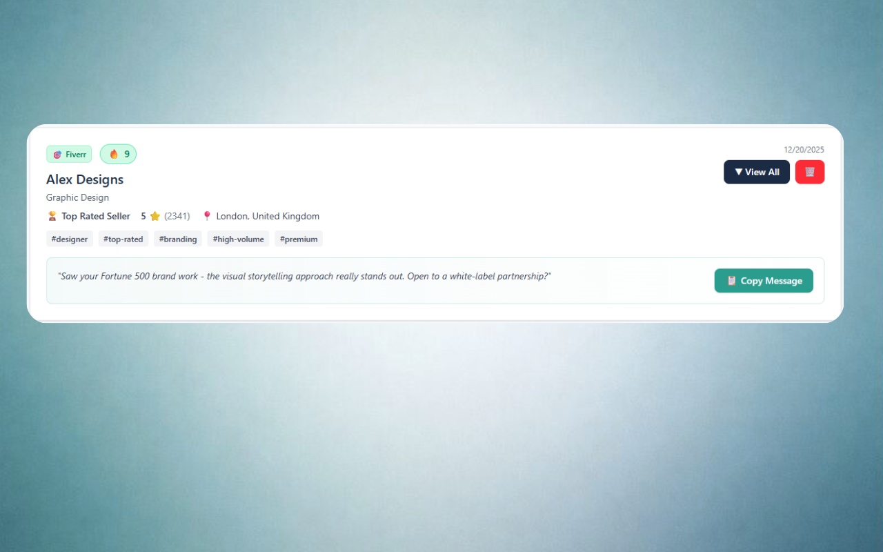 Lead3r - Screenshot 4 showing product features and functionality